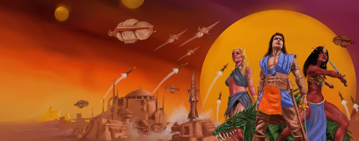 M.D. Jackson's cover art for THE LOST EMPIRE OF SOL